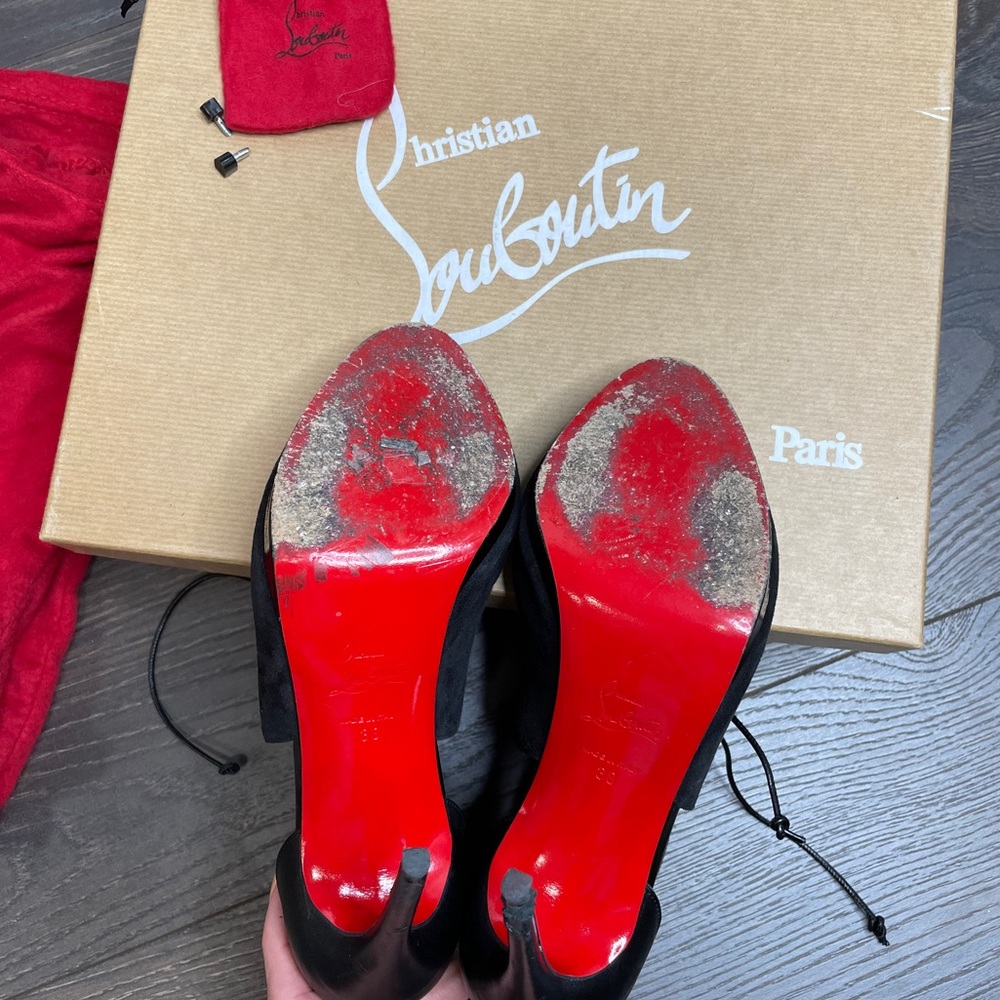 CHRISTIAN LOUBOUTIN Campanina Lace-Up Sandal - Picture 10 of 10